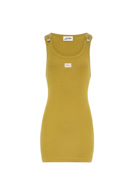 abito corto donna verde JEAN PAUL GAULTIER | 26/01-W-DR121-J01440